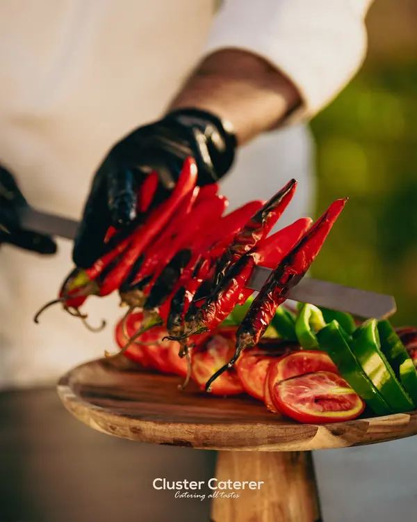 Social: charred chillies