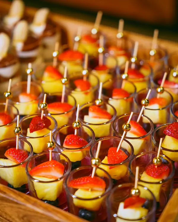 Event photography: dessert cups