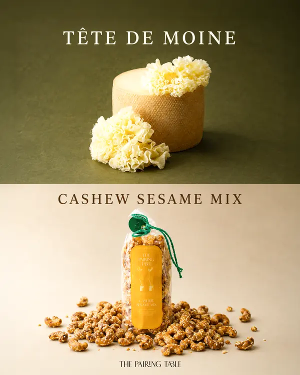 Social: Tête de Moine and cashew sesame