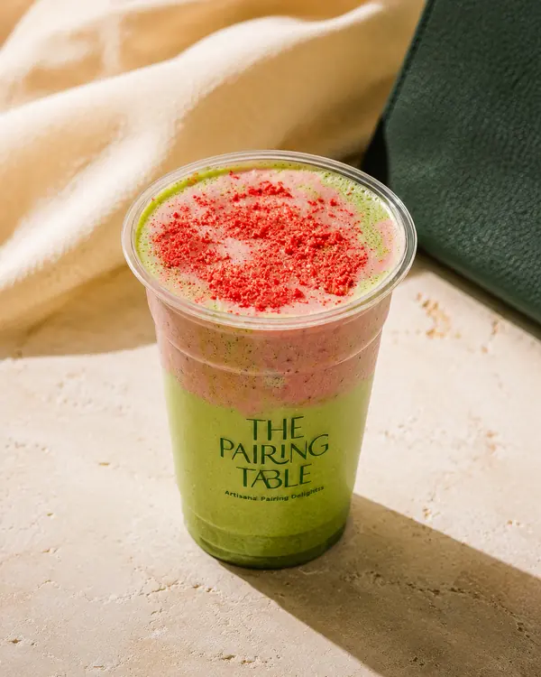 Social: strawberry matcha