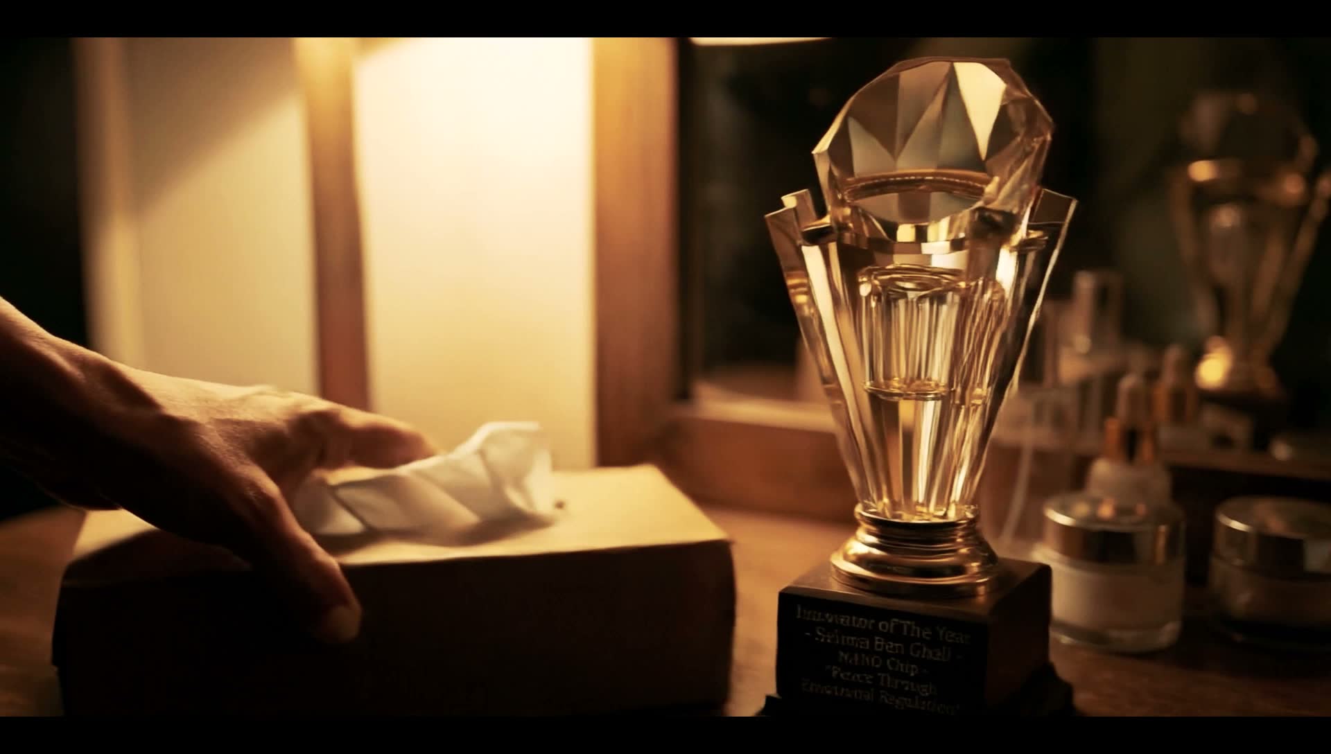 Trophy scene. the twist